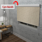 Persiana Cortina Rolo Tecido Blackout Bege Dig Bandô 2,00m X