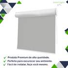 Persiana Cortina Rolo Tecido Blackout Cinza Bandô 1,40m X 1,4