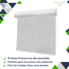 Persiana Cortina Rolo Tecido Lugano Cinza Bandô 2,00m X 1,50m