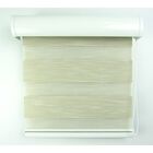 Persiana Double Vision Bege C/ Bandô L 1,50 X 1,50 A Crisdan