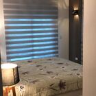 Persiana Double Vision Cinza - 1,60m Larg X 1,80m Alt - Tecid