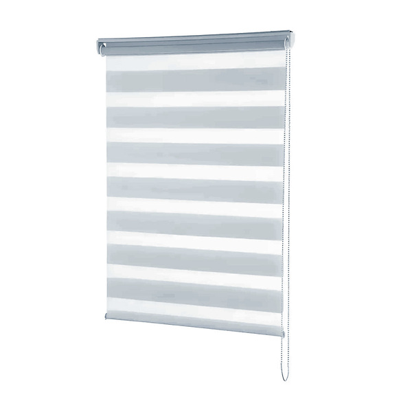Persiana Double Vision Cinza - 2,30m X 1,60m