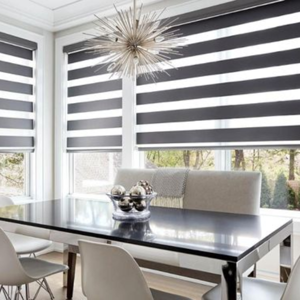 Persiana Double Vision Cinza L 2,00 X 2,30 A Crisdan