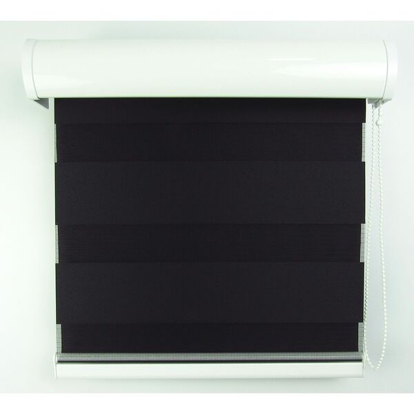 Persiana Double Vision Preta C/ Bandô L 2,00 X 1,60 A Crisdan