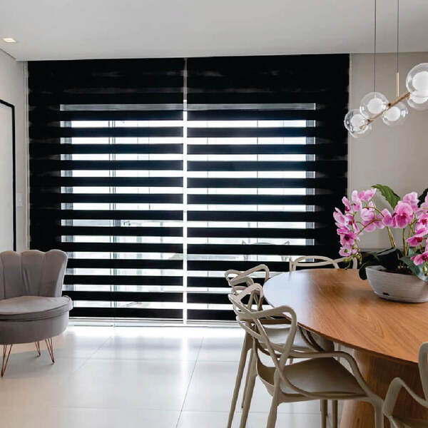 Persiana Double Vision Preto - 1,40m X 2,00m