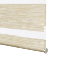 Persiana Double Vision Rolô Poliéster Bege Dual 1,6x1,4m Inspire