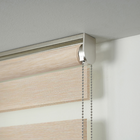 Persiana Double Vision Rolô Poliéster Bege Dual 1,6x1,4m Inspire