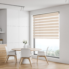 Persiana Double Vision Rolô Poliéster Bege Dual 2,2x1,8m Inspire