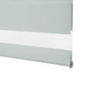 Persiana Double Vision Rolô Poliéster Cinza Lumina 1,6x1,6m Inspire