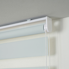 Persiana Double Vision Rolô Poliéster Cinza Lumina 2,2x2m Inspire