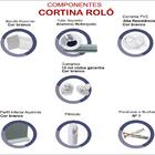 Persiana Double Vision Semi-blackout Cinza Com Bandô - 140x14