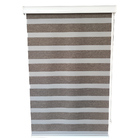 Persiana Double Vision Semi-blackout Marrom Com Bandô 170x140
