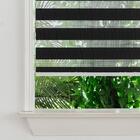 Persiana Double Vision Sunny 1,60x1,60m Preta