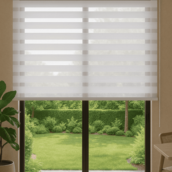 Persiana Double Vision Sunny 100larg X 220alt Branca (com Ban