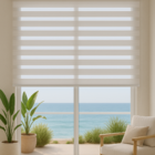 Persiana Double Vision Sunny 100larg X 220alt Branca (com Ban