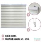 Persiana Double Vision Sunny 120larg X 160alt Linho Creme (co