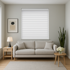 Persiana Double Vision Sunny 160larg X 160alt Branca (com Ban