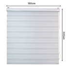 Persiana Double Vision Sunny 180larg X 220alt Branca (com Ban