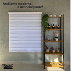 Persiana Double Vision Sunny 180larg X 220alt Branca (com Ban