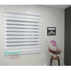 Persiana Double Vision Sunny 220larg X 220alt Branca (com Ban