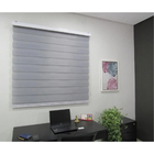 Persiana Double Vision Sunny 220larg X 220alt Cinza (com Band