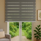 Persiana Double Vision Sunny 220larg X 220alt Cinza (com Band