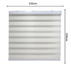 Persiana Double Vision Sunny 220larg X 220alt Linho Creme (co