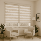 Persiana Double Vision Sunny 240larg X 160alt Linho Creme (2