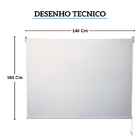 Persiana Em Rolo De Tecido Blackout 140x160cm Branco Atlas