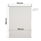 Persiana Filtering Rolô Poliéster Branco Visio 1,6x1,4m Inspire