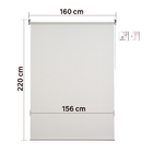 Persiana Filtering Rolô Poliéster Branco Visio 2,2x1,6m Inspire