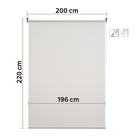 Persiana Filtering Rolô Poliéster Branco Visio 2,2x2m Inspire