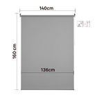 Persiana Filtering Rolô Poliéster Cinza Visio 1,6x1,4m Inspire