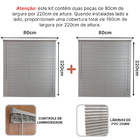 Persiana Hor Pvc 25mm Block Luxo 160larg X 220alt Cinza (2 Pç