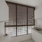 Persiana Horizontal Alumínio 25mm Marrom - 1,36m X 1,26m