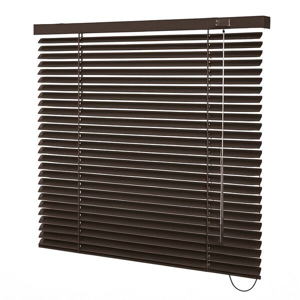 Persiana Horizontal Alumínio 25mm Marrom - 1,87m X 2,34m