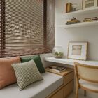 Persiana Horizontal Alumínio 25mm Marrom - 1,99m X 1,74m