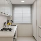 Persiana Horizontal Alumínio 25mm Prata - 1,42m X 1,89m