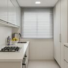 Persiana Horizontal Alumínio 25mm Prata - 2,02m X 2,22m