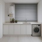 Persiana Horizontal Alumínio 25mm Prata - 2,02m X 2,28m