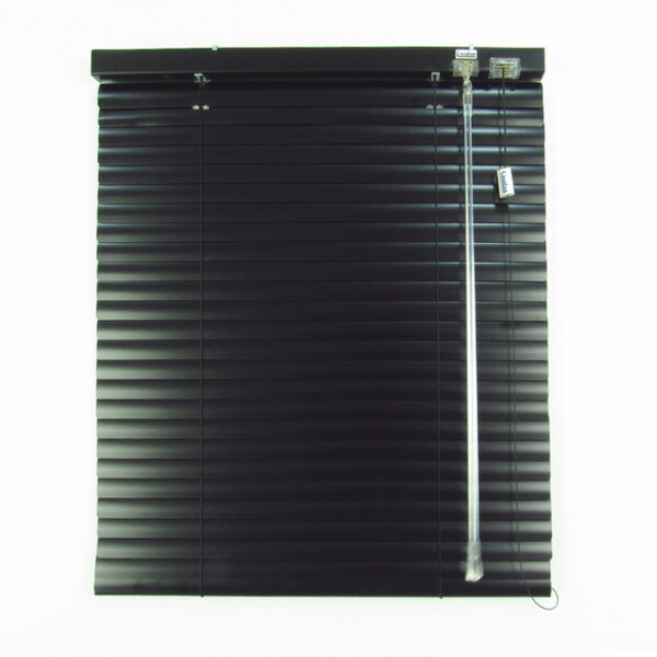 Persiana Horizontal Alumínio Bk L 2,10 X 2,20 A Preto Preto:p