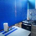 Persiana Horizontal Azul - 1,30m Larg X 1,30m Alt - Alumínio