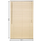 Persiana Horizontal Evolux Bege 1,30x0,80m