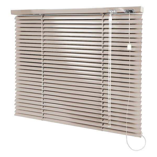 Persiana Horizontal Bege - 1,40m Larg X 1,32m Alt - Alumínio