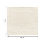 Persiana Horizontal Block PVC Bege 1,80x1,60m Topflex