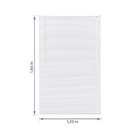 Persiana Horizontal Block PVC Branca 1,20x1,60m Topflex