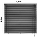Persiana Horizontal Janela 1,6x1,3m Pvc Atlas - Preta