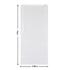 Persiana Horizontal Alumínio Los Angeles Branca 0,80x1,75m Inspire