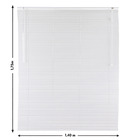 Persiana Horizontal Alumínio Los Angeles Branca 1,40x1,75m Inspire