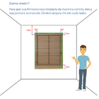 Persiana Horizontal Madeira 50mm 1,40larg X 1,40alt Verde